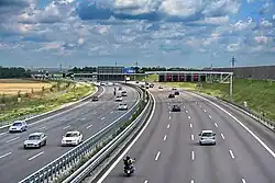 Dálnice A9 (Německo) u Garchingu u Mnichova.