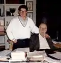 Gaspar Sánchez Salas a Camilo José Cela (sedící)