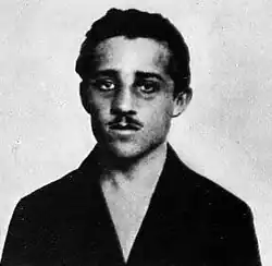 Gavrilo Princip v terezínské vězeňské cele