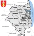 Administrativní členění města Gdyně z roku 2011 (22 částí)