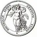 Averse pamětní medaile u příležitosti otevření univerzity v roce 1874