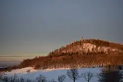 Geisingberg při západu slunce
