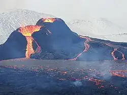 Erupce v březnu 2021