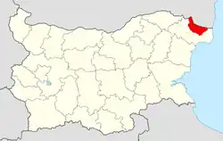 Obština na mapě Bulharska
