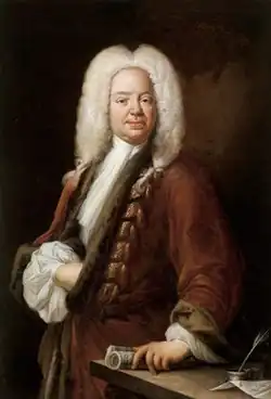 Portrét skladatele od Johanna Conrada Eichlera (1731)