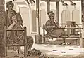 Bazar v Athénách (akvatinta 1819)