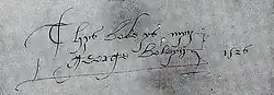 George Boleyn – podpis