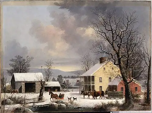 George Henry Durrie: Winter in the Country