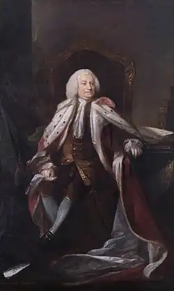 Prezident Královské společnosti George Parker, 2. hrabě z Macclesfieldu (1760)
