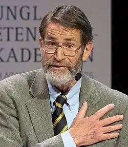 Na tiskové konferenci ve Stockholmu, prosinec 2018