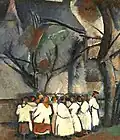 Krajina s kostelem
