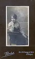 Vizitka spojená s portrétem