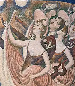 Georges Seurat, 1889–90, Provokace (detail), 170 × 141 cm, Kröller-Müller Museum