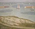 Vjezd do přístavu Port-en-Bessin, 54,9×65,1 cm, New York, The Museum of Modern Art, Lillie P. Bliss Collection