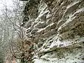 Vápnité pískovce pod vrcholem