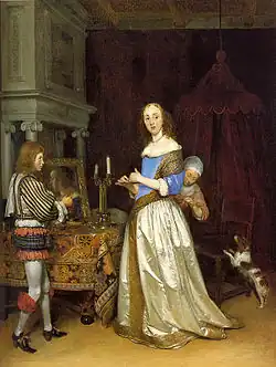 Dáma při toaletě (1660)