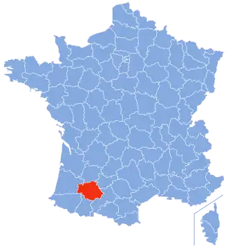 Arcidiecéze auchská na mapě