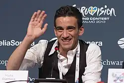 Gianluca Bezzina na konferenci Eurovision Song Contest 2013