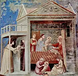 Mariino narození, Giotto di Bondone (1267-1337), kaple Scrovegni