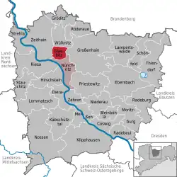 Glaubitz na mapě