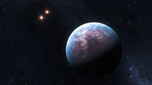 Umělecká představa Gliese 667 Cc.