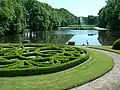 Park a jezero zámku Glorup