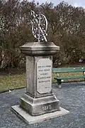 Gnómon v Tyršových sadech z roku 1897