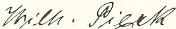 Wilhelm Pieck – podpis