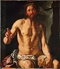 Žehnající bolestný Kristus (1614)