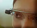 Brýle Google umožňující pozorování rozšířené reality