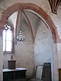 Gotický presbytář Růžencové kaple