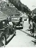 Automobilová doprava na Gotthardu ve 30. letech 20. století