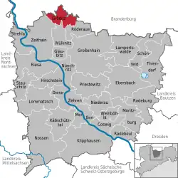 Gröditz na mapě