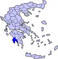 Mapa regionů Řecka