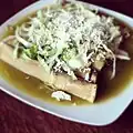 Enchiladas se zelenou omáčkou