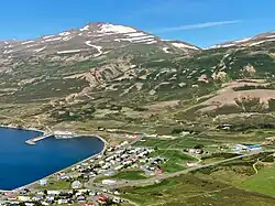 pohled na Grenivík