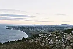 Pohled na Greystones ze severu