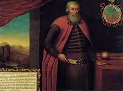 Portrét Ivana Vlasova. Grigorij Adolskij, 1695, Nižegorodské umělecké muzeum