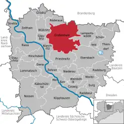Großenhain na mapě