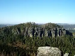 Großer Bärenstein z Kleinen Bärensteinu