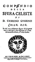 Spis Compendio della sfera celeste, 1675