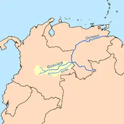 Mapa povodí řeky