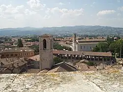 Panorama s kostely