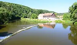 Dyje v Podhradí nad Dyjí (do r. 1949 Frejštejn), r. 2015