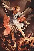 Archanděl Michael s ďáblem, 1636, Řím