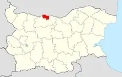 Obština na mapě Bulharska