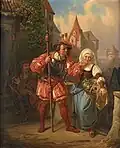 Neslušný návrh, olej na plátně (1852)