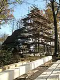Kostel během rekonstrukce v listopadu 2011