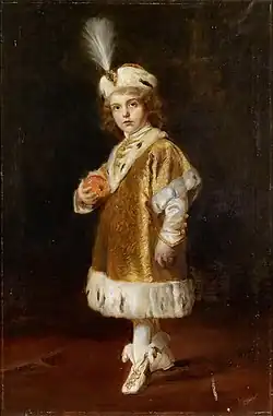 Otto von Habsburg při korunovaci svých rodičů v Uhrách