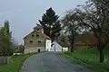 Jižní část obce, silnice od Stanětic